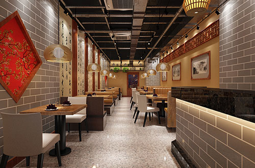 调楼镇传统中式餐厅餐馆装修设计效果图